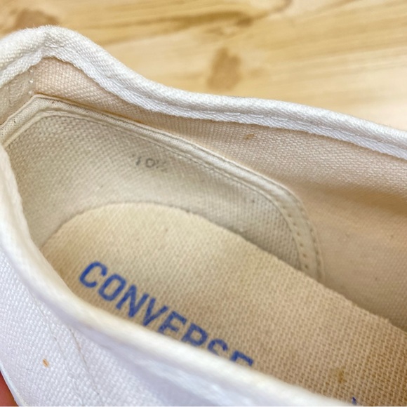 Vintage Converse Jack Purcell Made in USA White Canvas Low Top Men Sneaker 10.5 - Picture 4 of 16